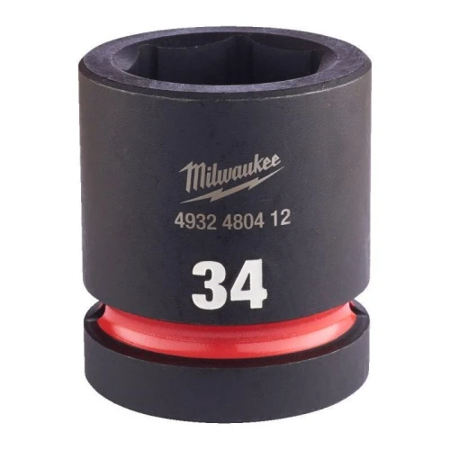 Milwaukee 4932480412 - Nasadka udarowa Shockwave 1" 6-kątna, krótka 34 mm