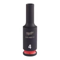 Milwaukee 4932480251 - Nasadka udarowa Shockwave 1/4" 6-kątna, długa, metryczna, 4 mm