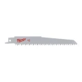 Milwaukee 48001075 - Brzeszczot do drewna i tworzyw sztucznych HCS, 150 mm 6 TPI (3 szt.)