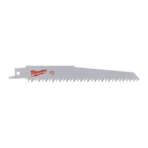 Milwaukee 48001075 - Brzeszczot do drewna i tworzyw sztucznych HCS, 150 mm 6 TPI (3 szt.)