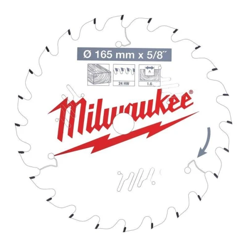 Milwaukee 4932471311 - Tarcza pilarska do drewna 165 x 15,87 mm 24 zęby