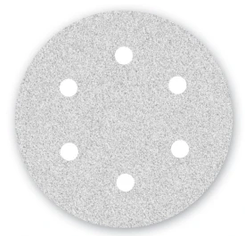 Papier ścierny Menzer WHITE fi 225 z 6 otworami K320 do szlifierek do gipsu 25 szt/opak. LHS/TBS 225 PRO