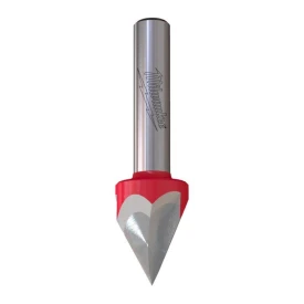 Milwaukee 4932500960 - Frez do grawerowania i znakowania Laser Point 60° do drewna z węglikiem spiekanym 12,7 x 11/57,2 mm