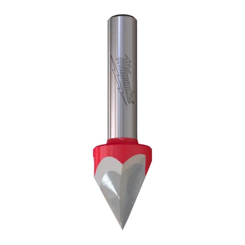 Milwaukee 4932500960 - Frez do grawerowania i znakowania Laser Point 60° do drewna z węglikiem spiekanym 12,7 x 11/57,2 mm
