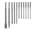 Wolfcraft WF8607000 - Zestaw wierteł i dłut do betonu SDS-Plus