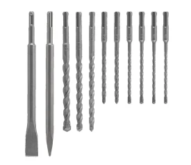 Wolfcraft WF8607000 - Zestaw wierteł i dłut do betonu SDS-Plus