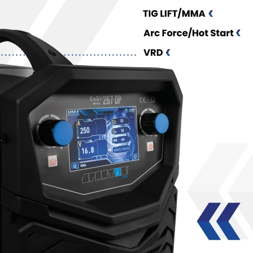 Spartus EasyMIG 267 DUAL PULSE - Półautomat z podwójnym pulsem