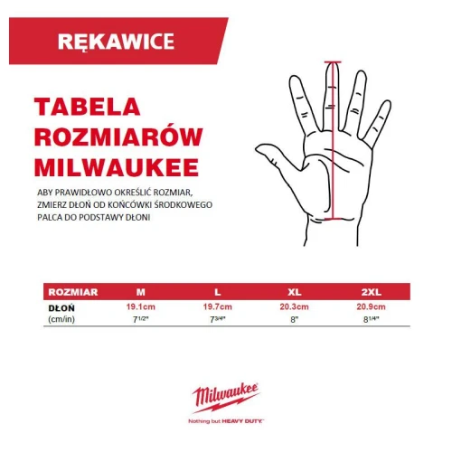 Milwaukee 4932471347 - Rękawice zimowe odporne na przecięcia M/8 