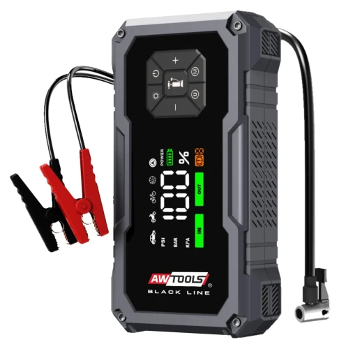 AWTOOLS AW16205BL - URZĄDZENIE ROZRUCHOWE Z KOMPRESOREM POWERBANK 7200mAh