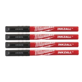 Milwaukee 48223164 - Cienkopisy zmywalne czarne 4szt.