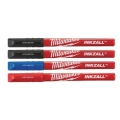 Milwaukee 48223165 - Cienkopisy zmywalne INKZALL™, kolorowe 4szt.