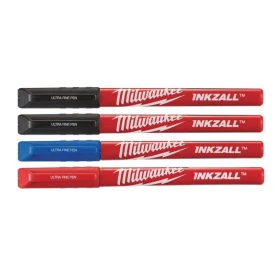 Milwaukee 48223165 - Cienkopisy zmywalne INKZALL™, kolorowe 4szt.