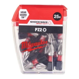 Milwaukee 4932430864 - Bit udarowy Shockwave Impact Duty do śrub Pozidriv PZ2 x 25 mm