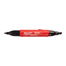 Milwaukee 4932501155 - Marker 2w1 z płaską i cienką końcówką INKZALL czarny