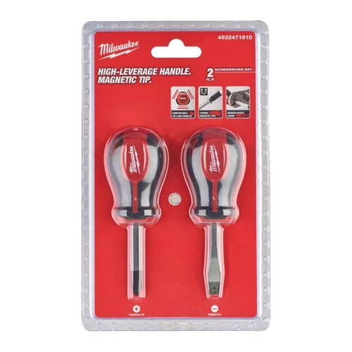 Milwaukee 4932471810 - Zestaw krótkich wkrętaków - 2 szt.