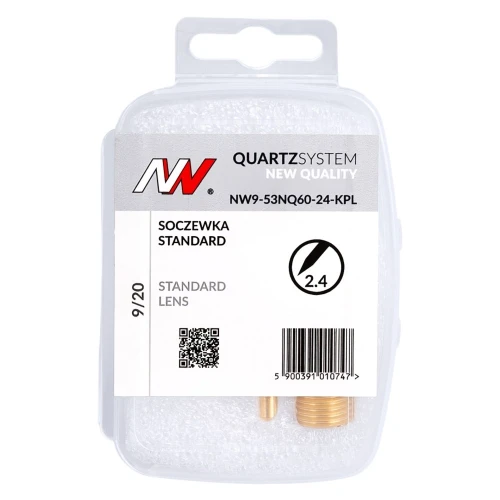 QUARTZSystem NQ - soczewka standard 9/20 na elektrodę 2.4mm