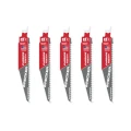 Milwaukee 48475541 - Brzeszczot do cięcia w różnych materiałach z węglikiem 150mm x 6 Tpi (5 szt.)