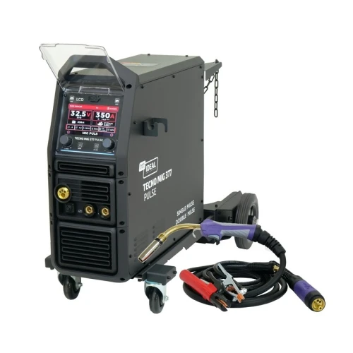 Ideal TECNO MIG 377PT PULSE LCD Black Series 4x4 - Spawarka inwertorowa Migomat