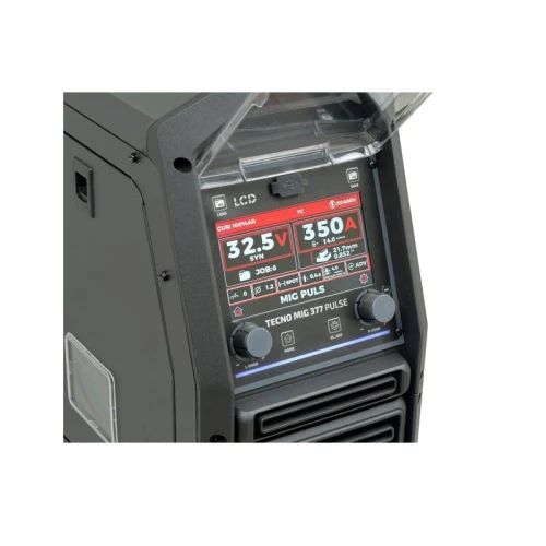 Ideal TECNO MIG 377PT PULSE LCD Black Series 4x4 - Spawarka inwertorowa Migomat