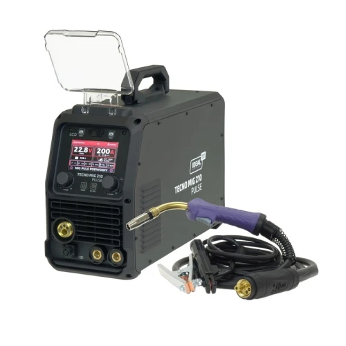 Ideal TECNO MIG 210 PULSE LCD Black Series 4x4 - Spawarka inwertorowa Migomat