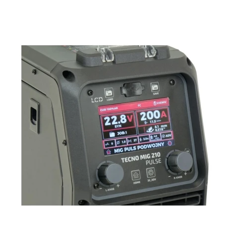 Ideal TECNO MIG 210 PULSE LCD Black Series 4x4 - Spawarka inwertorowa Migomat