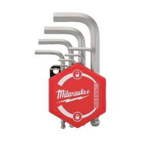 Milwaukee 4932492399 - Zestaw kluczy trzpieniowych zagiętych, krótkich z kulką  1,5 - 10 mm (9 szt.)