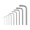 Milwaukee 4932492399 - Zestaw kluczy trzpieniowych zagiętych, krótkich z kulką  1,5 - 10 mm (9 szt.)