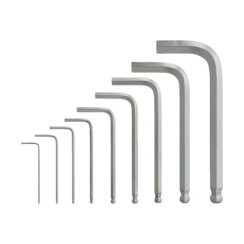 Milwaukee 4932492399 - Zestaw kluczy trzpieniowych zagiętych, krótkich z kulką  1,5 - 10 mm (9 szt.)