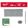 Milwaukee 4932498315 - Sztyfty galwanizowane 16G z cienką główką do M18 FN16GS 1,6 x 45 mm 0° (2,5 tys. szt.)