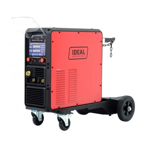Ideal TECNO MIG 337 PULSE SYNERGIC LCD - Spawarka inwertorowa Migomat + wózek