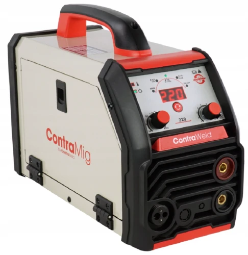 ContraWeld ContraMIG 220 - Półautomat spawalniczy FCW/MIG/MMA/TIG z przyłbicą