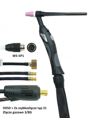 IDEAL TIG20 SINGLE EXPERT - Uchwyt spawalniczy TIG20 4m DX50 TELWIN01