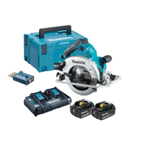 MAKITA DHS783T2JU - Akumulatorowa pilarka tarczowa 2x 18 V190 MM