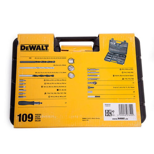 DeWalt DT0109 - Zestaw wierteł i bitów 109 el.