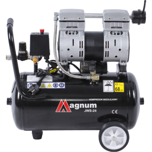 MAGNUM JWS-24 750W - Kompresor bezolejowy - wyciszony 24 L