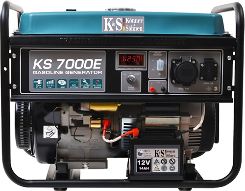 KöNNER&SOHNEN KS 7000E - Agregat prądotwórczy 1-fazowy z elektrycznym startem 230V