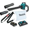 MAKITA DUB363PT2V - Dmuchawa akumulatorowa 2x 18 V z zestawem odkurzającym