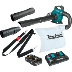 MAKITA DUB363PT2V - Dmuchawa akumulatorowa 2x 18 V z zestawem odkurzającym