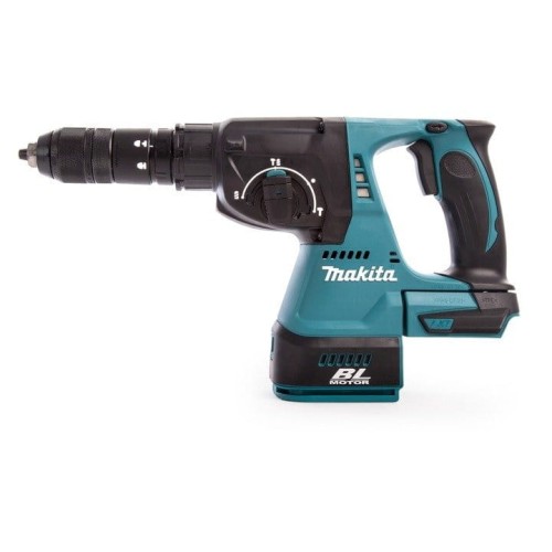 MAKITA DHR243Z - Młotowiertarka 3-funkcyjna z dodatkowa głowica
