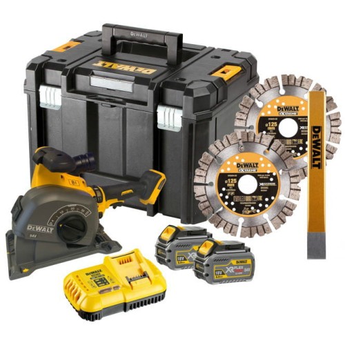 DeWalt DCG200T2 - Bruzdownica akumulatorowa 125 mm
