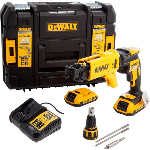 DEWALT DCF620D2K - Akumulatorowa Wkrętarka do regipsów z magazynkiem