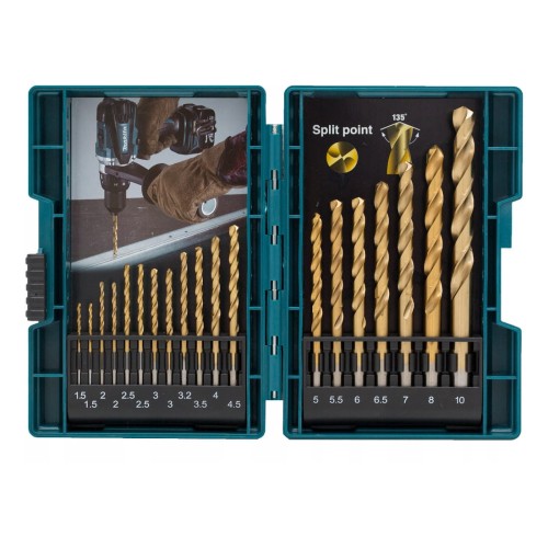 MAKITA B-67795 - Zestaw wierteł do metalu 19 szt
