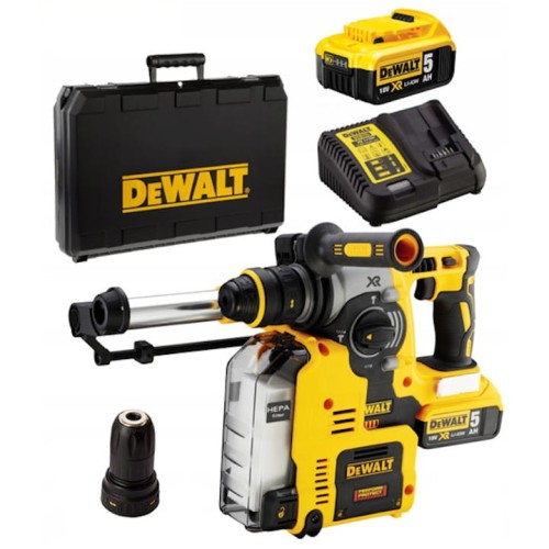 DEWALT DCH275P2 - Młotowiertarka akumulatorowa SDS-PLUS z zintegrowanym systemem odsysania