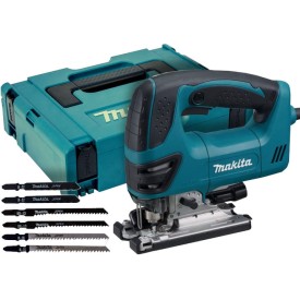 MAKITA 4350FCTJ - Wyrzynarka z podcinaniem z walizką MAKPAC + brzeszczoty