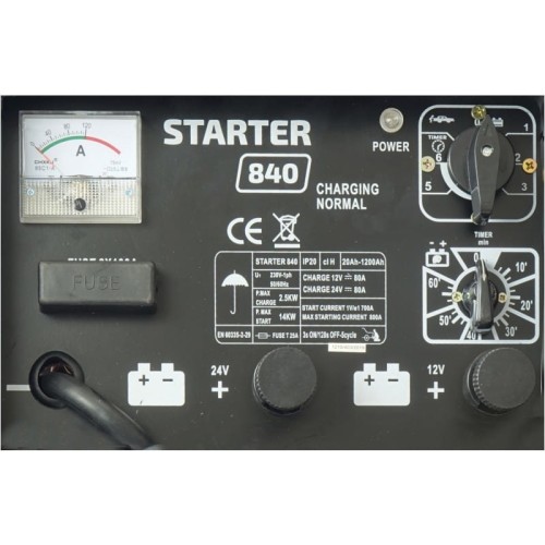 IDEAL STARTER 840 - Prostownik z rozruchem 12/24V