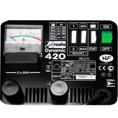 TELWIN DYNAMIC 420 - Prostownik z rozruchem 12/24V