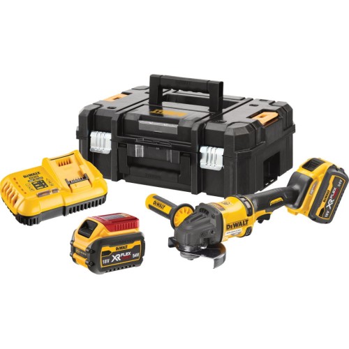 DeWalt DCG418X2 - Akumulatorowa Szlifierka kątowa 54 V 125 mm 