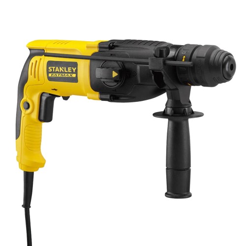 STANLEY SFMEH210K - Młotowiertarka 3-funkcyjna SDS-PLUS z dodatkową głowicą