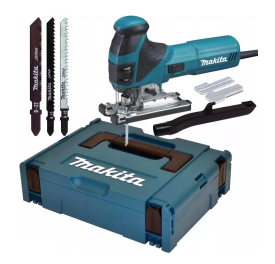 MAKITA 4351FCTJ - Wyrzynarka sieciowa z podcinaniem z walizką MAKPAC + brzeszczoty
