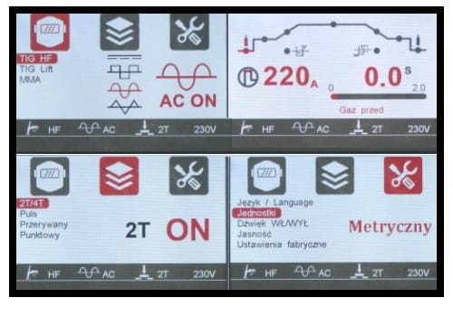IDEAL EXPERT TIG 220 AC/DC PULSE LCD - Spawarka inwertorowa TIG